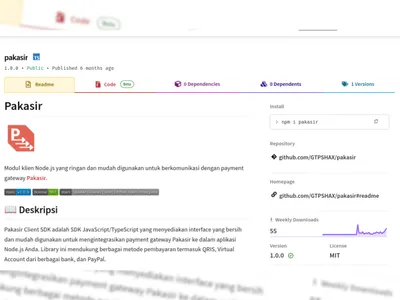 Unofficial Pakasir client SDK (NPM Package)
